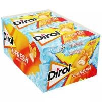 DIROL X-FRESH жевательная резинка ледяной мандарин 16г набор 12 шт