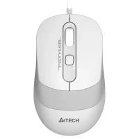 Мышь A4 Fstyler FM10 белый/серый оптическая (1600dpi) USB (4but)