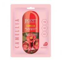 JIGOTT CAMELLIA REAL AMPOULE MASK Тканевая маска для лица с экстрактом камелиии