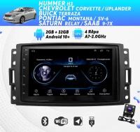 Автомагнитола для HUMMER H3, CHEVROLET, BUICK, PONTIAC, SATURN, SAAB на Android (2/32 Гб, Wi-Fi, GPS, Bluetooth) +камера