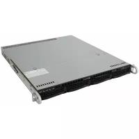 Сервер Supermicro SuperServer 5019P-MR без процессора/без ОЗУ/без накопителей/количество отсеков 3.5" hot swap: 4/400 Вт/LAN 1 Гбит/c