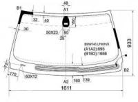 Стекло Лобовое С Обогревом Щеток + Дд Bmw 7-Series E65/66 01-03 XYG арт. BMW745 LFW/H/X