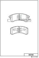 Колодки Тормозные Daihatsu/Seat Copen/Cuore/Altea 1.0-2.0 03- Перед. Kashiyama арт. D6100