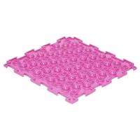 Детский развивающий массажный игровой коврик пазл Ортодон "Колючки" мягкие (розовый)