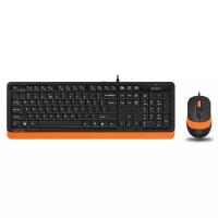 Комплект клавиатура+мышь A4Tech FStyler F1010 Black/Orange