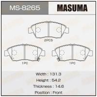 Колодки тормозные дисковые Masuma MS-8265