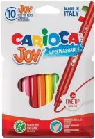 Фломастеры Carioca "Joy", 10цв, смываемые, картон, европодвес 002715