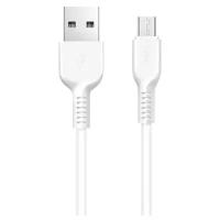 Кабель Hoco X20 Flash USB - microUSB, 3 м, 1 шт., белый