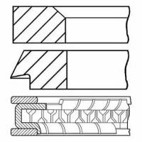 Кольца поршневые GOETZE 0810420000