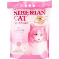 Наполнитель Сибирская Кошка Элитный розовый для привередливых кошек впитывающий силикагель без запаха 3,6кг 8 л