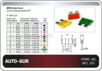 AUTO-GUR AGFT10A Предохранитель 10A стандарт красный флажковый