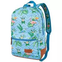 Городской рюкзак Floral - Птицы, голубой