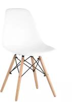 Стул для кухни Eames DSW Style, 1 шт, белый