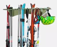 Настенный держатель для лыж STANDWOOD Ski-5.6V Шалфей