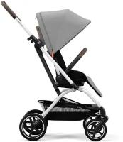 Cybex Easy S Twist+ 2 Коляска прогулочная, рама Silver, Lava Grey с бампером