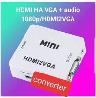 Преобразователь/конвертер/адаптер mini HDMI to VGA