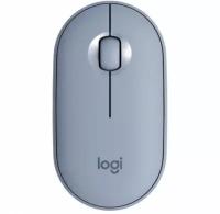 Мышь LOGITECH Pebble M350 синий BT/Radio (910-005719)