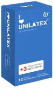 Презервативы Unilatex Natural Plain 12+3 шт, классические