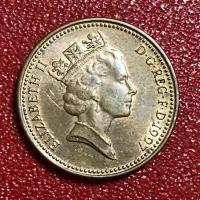 Монета Великобритания 1 Пенни 1997 год #5-1