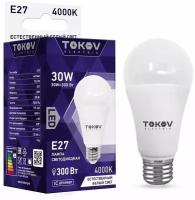 Лампа светодиодная 30Вт А70 4000К Е27 176-264В TOKOV ELECTRIC TKE-A70-E27-30-4K