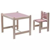 Набор детской мебели "Малыш-2" (стол+стул) Симпатия+сиреневая столешница