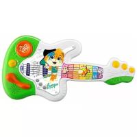 Интерактивная развивающая игрушка Chicco Гитара "44 Котенка", 1 год+, белый/зеленый