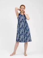 Платье Lilians, размер 54, голубой, белый