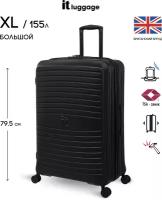 Чемодан на колесах it luggage/большой размер XL/155л/увеличение объема/модель Eco-protect