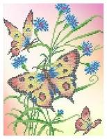Бабочки и васильки Рисунок на ткани 18,5х24,5 Каролинка ткбб 4005 18,5х24,5 Каролинка ткбб 4005