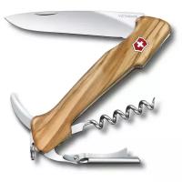 Нож Victorinox Wine Master, 130 мм, 6 функций, оливковое дерево