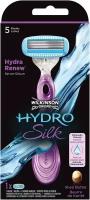 Wilkinson Sword /Schick Hydro Silk / Станок для бритья женский с 1 сменной кассетой и креплением