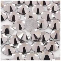 Стразы ss 20 (5 мм), серебряные ( Сильвер, Silver ) холодной фиксации 1440 штук клеевые, стеклянные, для дизайна одежды