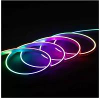 Гибкий неон RGB, неоновая светодиодная лента RGB 6х12мм, 12V, 96 LED/m, IP 65
