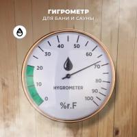 Гигрометр R-SAUNA для бани и сауны, банная станция, алюминий