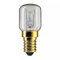 Лампа накаливания Philips Appliance, жаростойкая для СВЧ и духовых шкафов, 25Вт, 2,7К, E14, 230–240V, 172лм, 300°C