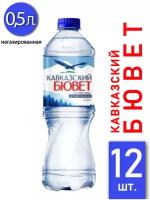 Природная вода «кавказский бювет» не газ. 0,5л пэт 12шт