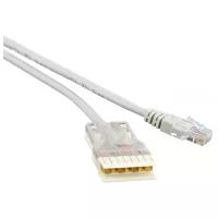 Патч-корд Hyperline 110 тип - RJ-45, 4 пары, Cat.5e, LSZH, 2 м, серый