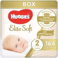 Подгузники Huggies Elite Soft 2, 4-6кг, 164шт