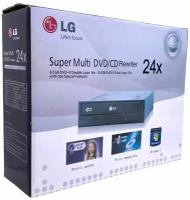 DVD привод внутренний, оптический/ DVD-RW LG GH24NSC0 черный, в коробке