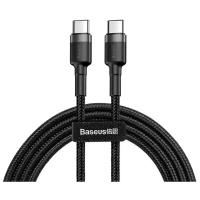 Кабель Baseus Cafule PD USB Type-C - USB Type-C, 2 м, черный/серый