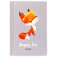 Обложка для паспорта MESHU Happy Fox, оранжевый