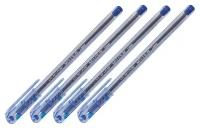 Ручка шариковая масляная PENSAN "My-Pen", синяя, корпус тонированный синий, узел 1 мм, линия письма 0,5 мм, 2210 (4 штуки) 140657-4
