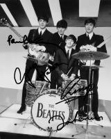 Автограф Битлз - The Beatles - Фото знаменитости, Подарок, Автограмма, Размер 20х25 см