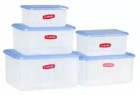 Набор пищевых контейнеров для хранения продуктов в холодильнике, для еды Curver 3873 объем 2 литра, 6 шт