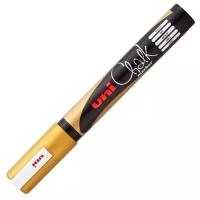 Uni Mitsubishi Pencil Маркер меловой Chalk (PWE-5M), золотистый, 1 шт