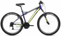 Велосипед 26 FORWARD FLASH 1.2 (21-ск.) 2022 (рама 19) синий/яркий/зеленый