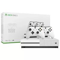 Игровая приставка Microsoft Xbox One S 1 ТБ с двумя геймпадами