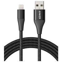 Кабель ANKER PowerLine+ II USB - Lightning MFI (A8453), 1.8 м, черный