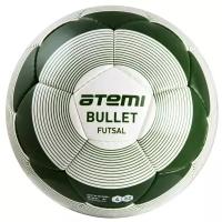 Мяч футбольный ATEMI Bullet Futsal PU, р.4 (бело-зеленый)