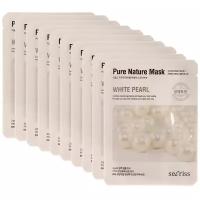 Secriss маска тканевая Secriss Pure Nature Mask Pack White Pearl с экстрактом жемчуга